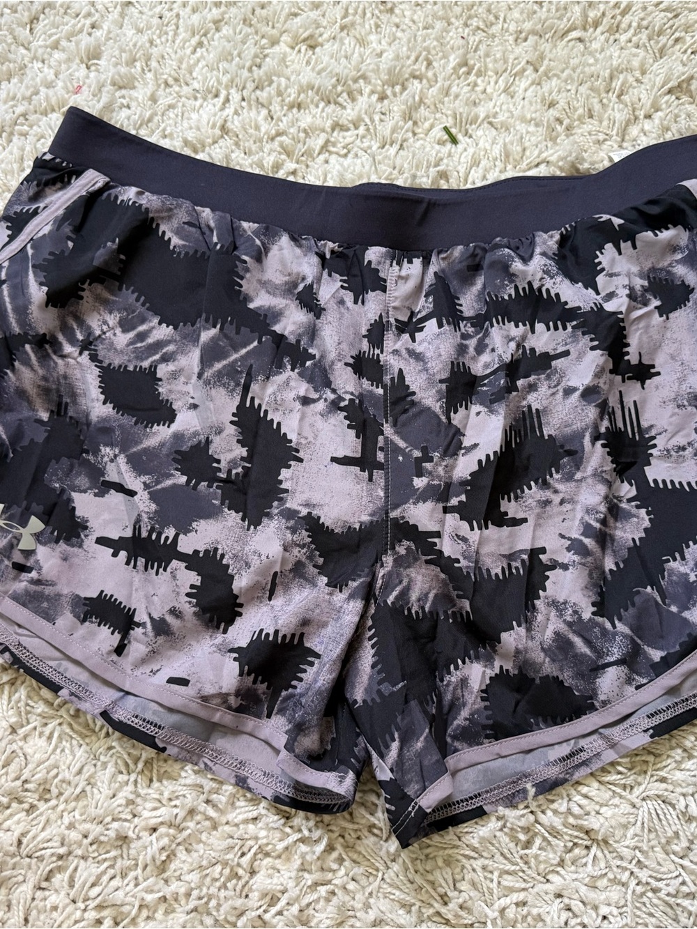 Gray & Black Camo Athletic Shorts
